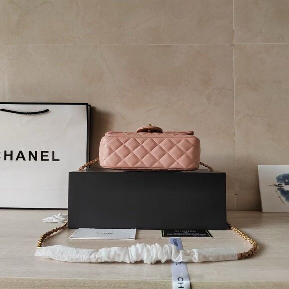 CHANEL Mini Square Bag with Ball  Like New - Picture 6 of 6